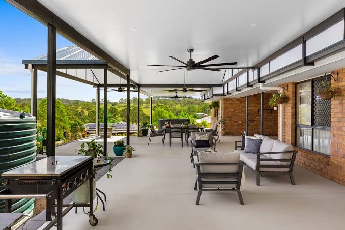 Skillion Patio with Rural Views